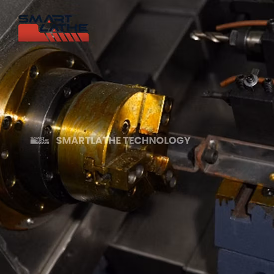 Tornio CNC a doppio mandrino asse Y con velocità di 20 m/min e sistema idraulico