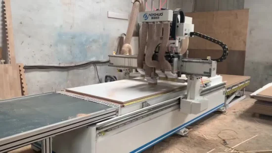 Quattro mandrini per la lavorazione del legno, intaglio del legno, macchine CNC 3D